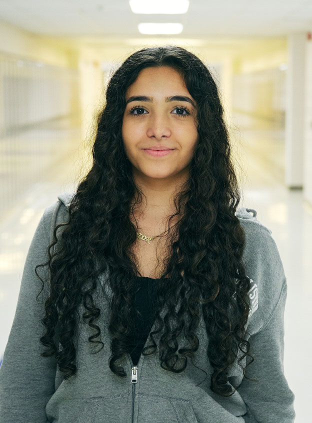 Student in Hallway 