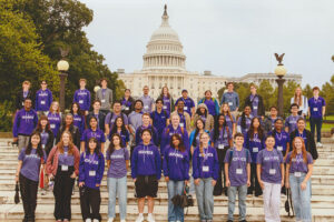 iCivics Youth Fellows in front of U.S. Capitol Building September 2024